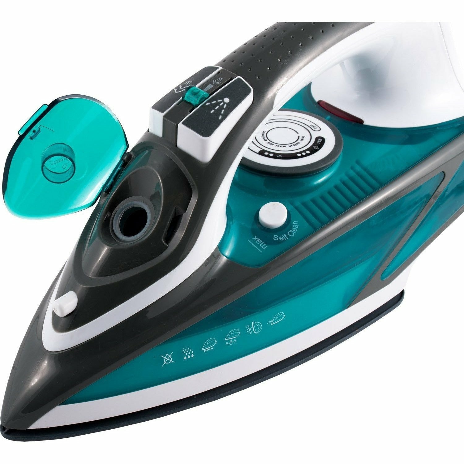 DICTROLUX - Ferro da stiro a vapore con piastra in ceramica SteamSpeed 2200 Watt